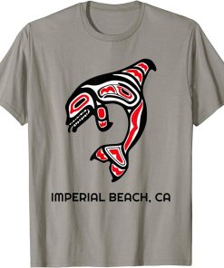 Imperial Beach, California Native American Orca Killer Whale T-Shirt